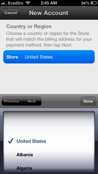 Tạo tài khoản apple store free trên iphone ipad