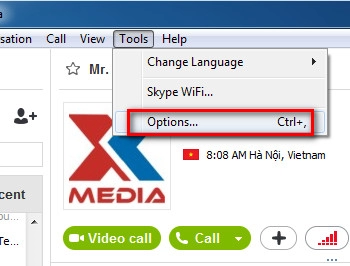 Tắt tính năng tự động update của skype