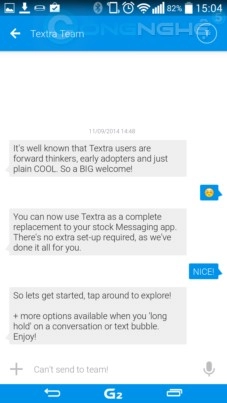 Textra ứng dụng nhắn tin với giao diện material design