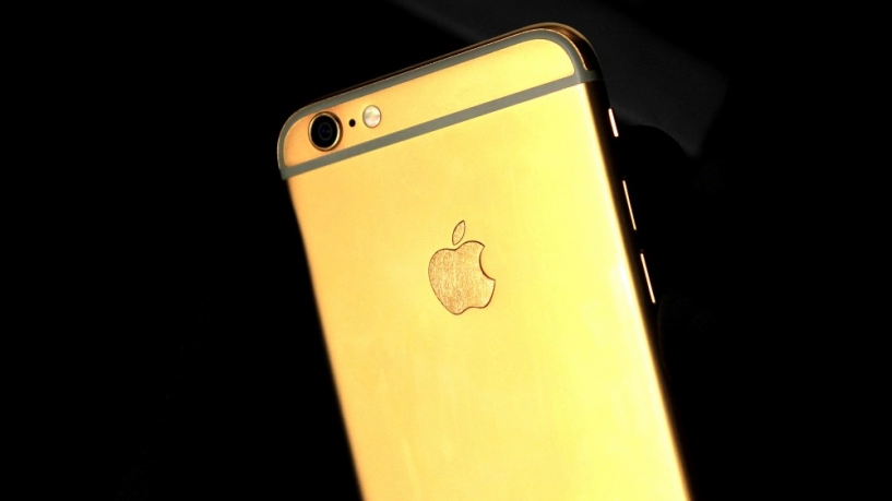 Trên tay iphone 6 mạ vàng tại showroom golden ace