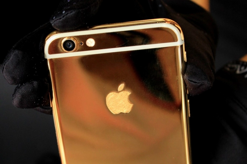 Trên tay iphone 6 mạ vàng tại showroom golden ace