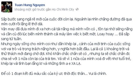 Tuấn hưng sẽ rước hương baby về dinh vào ngày 54