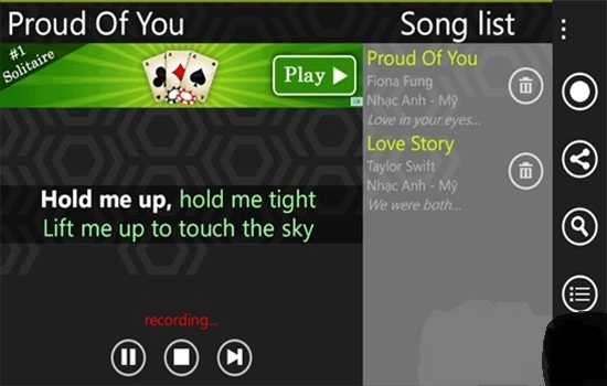 Ứng dụng hát karaoke tốt nhất trên windows phone