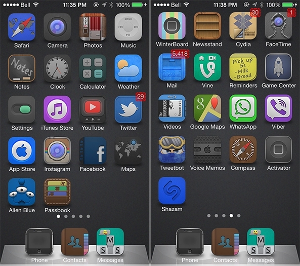 updated tổng hợp theme và icon đẹp cho ios 7