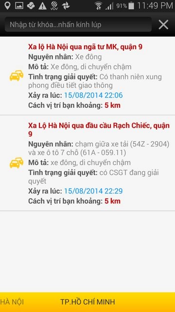 Vov giao thông ứng dụng hay tránh ùn cảnh tắc đường hiệu quả