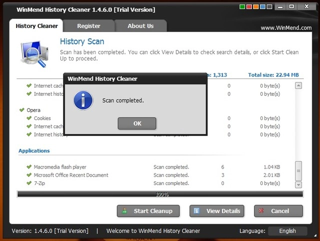 Winmend history cleaner - phần mềm dọn dẹp máy tính hiệu quả cho windows 81