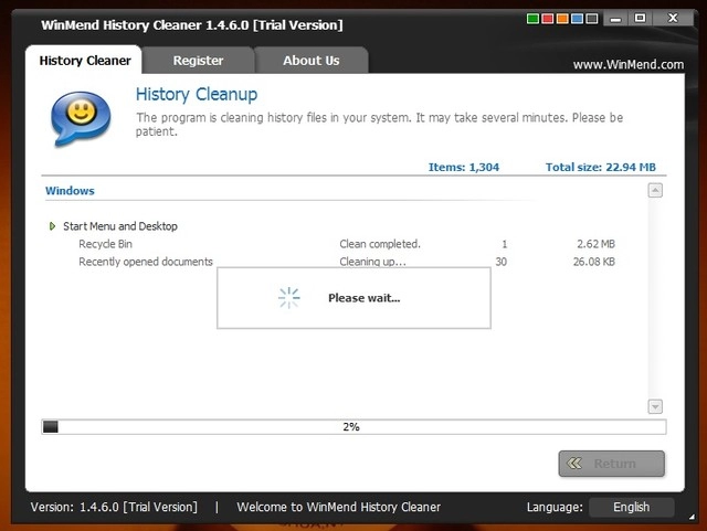 Winmend history cleaner - phần mềm dọn dẹp máy tính hiệu quả cho windows 81