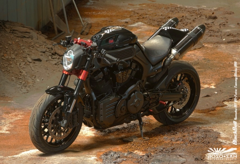Yamaha mt-01 kẻ huỷ diệt dưới bóng cafe racer