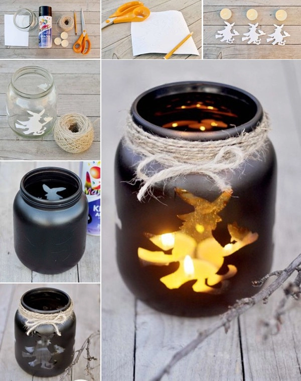 3 cách tái chế đèn chuẩn đẹp cho halloween