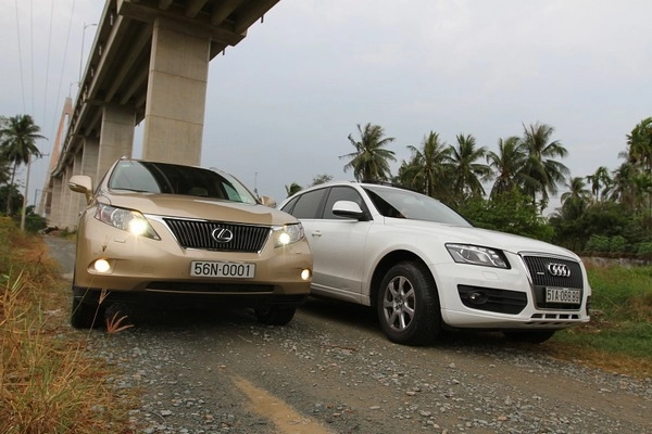 Audi q5 đọ sức cùng lexus rx350