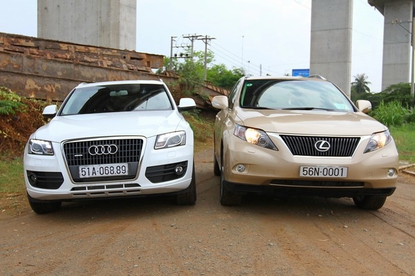 Audi q5 đọ sức cùng lexus rx350