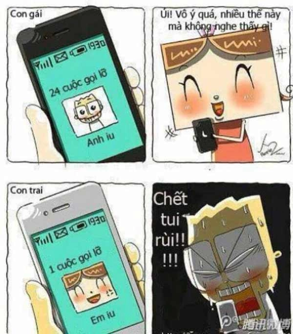 Chết cười sự khác biệt giữa con gái và con trai