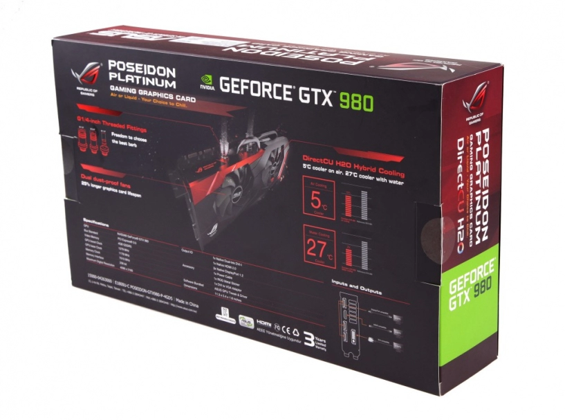 Đập hộp vga gtx 980 phiên bản poseidon platium