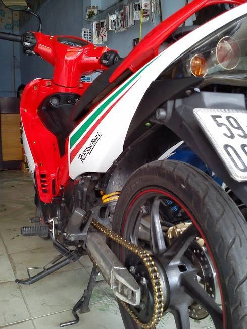 Exciter độ theo phong cách ducati