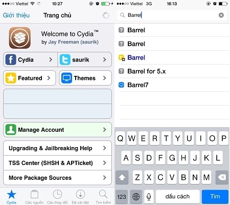 Hướng dẫn chi tiết cài đặt và sử dụng barrel trên ios8