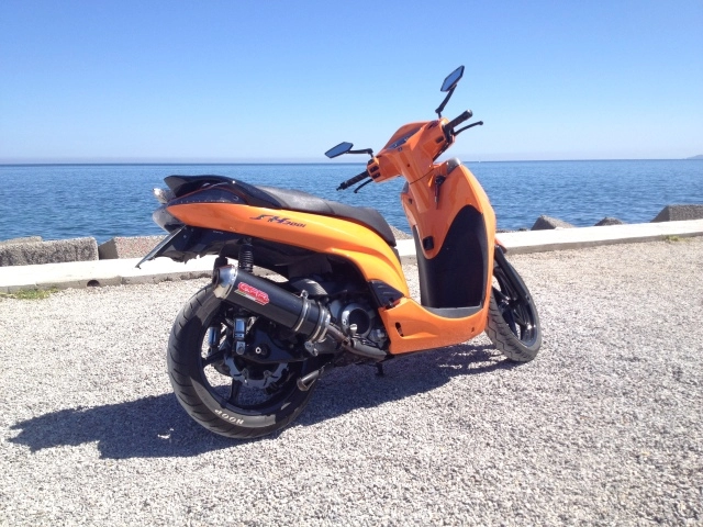 Ngắm honda sh300i orange style