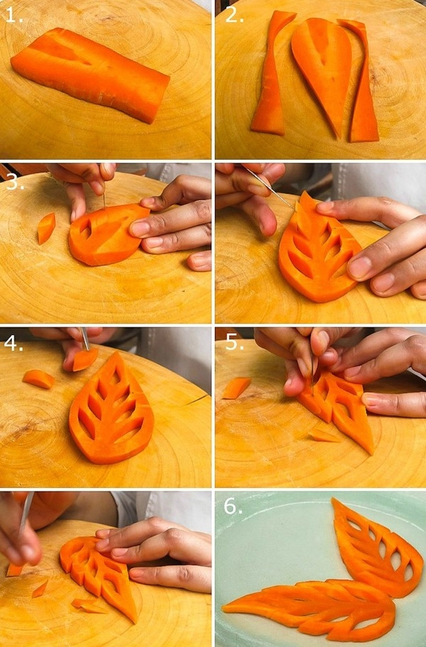 3 cách cắt tỉa cà rốt nhanh và đẹp