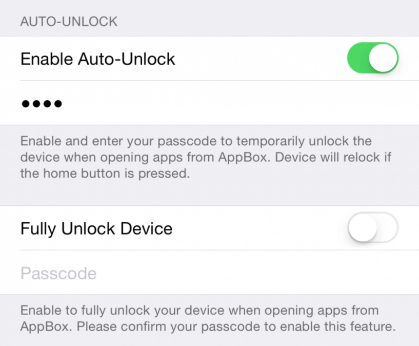 Appbox 8 hộp ứng dụng truy cập nhanh cho iphone