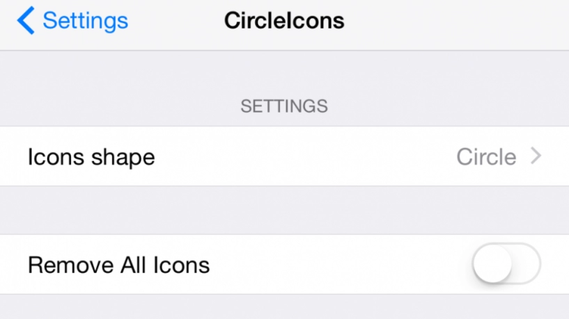 Circleicons - biến các biểu tượng trong cài đặt thành hình tròn