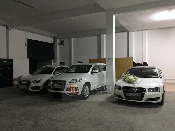 Dàn xe audi trong đám cưới công vinh thủy tiên