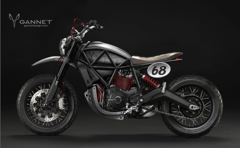 Ducati scrambler concept ý tưởng độ từ gannet design