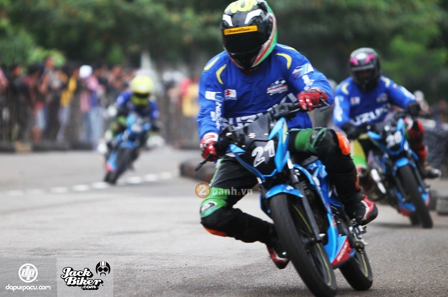 Giải đua satria f150 phiên bản motogp tại indonesia