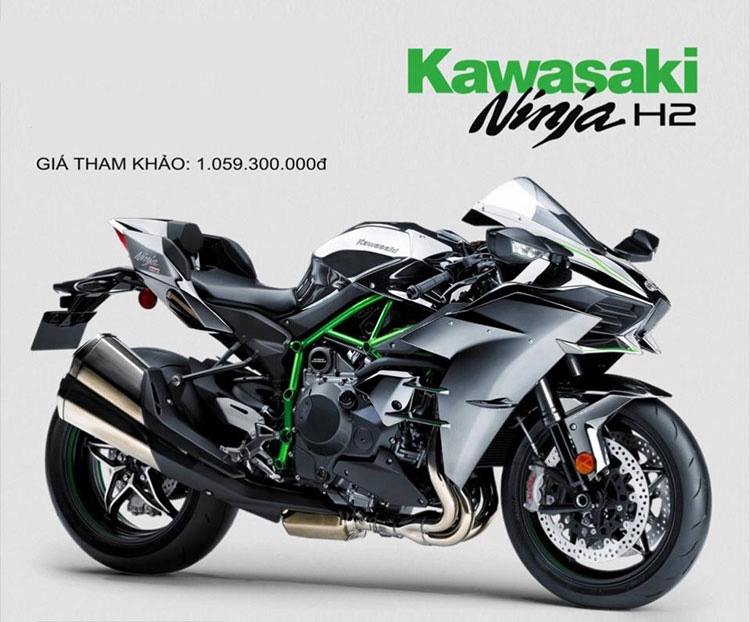 Kawasaki h2 có giá chính hãng 1059 tỉ đồng tại việt nam