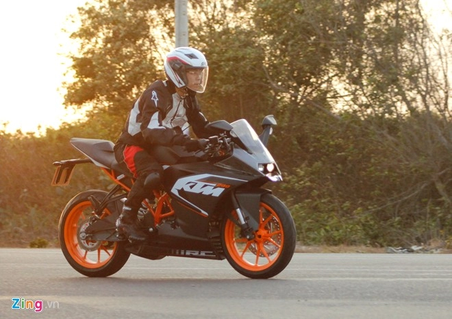 Lái thử ktm rc 200 chiếc xe sportbike giá rẻ