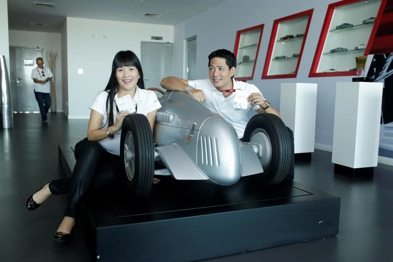 Ngắm dàn đại sứ thương hiệu của audi tại trường đua autodrome dubai