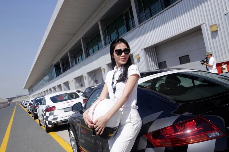 Ngắm dàn đại sứ thương hiệu của audi tại trường đua autodrome dubai