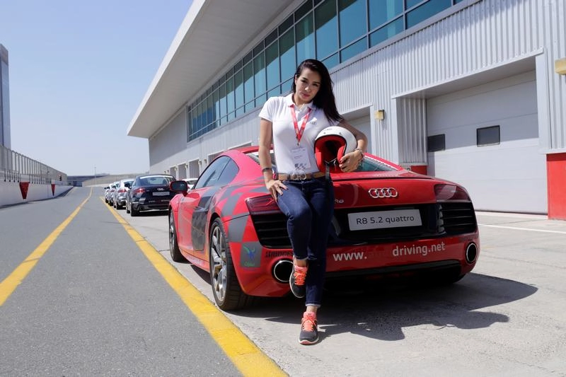 Ngắm dàn đại sứ thương hiệu của audi tại trường đua autodrome dubai