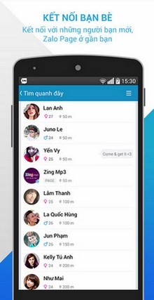 Nhắn tin gọi điện miễn phí bằng zalo