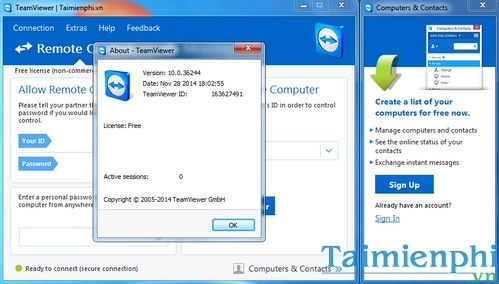 Phần mềm teamviewer 10 - điều khiển máy tính từ xa