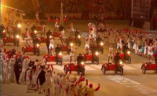 Sidecar xuất hiện hoành tráng tại lễ khai mạc olympic