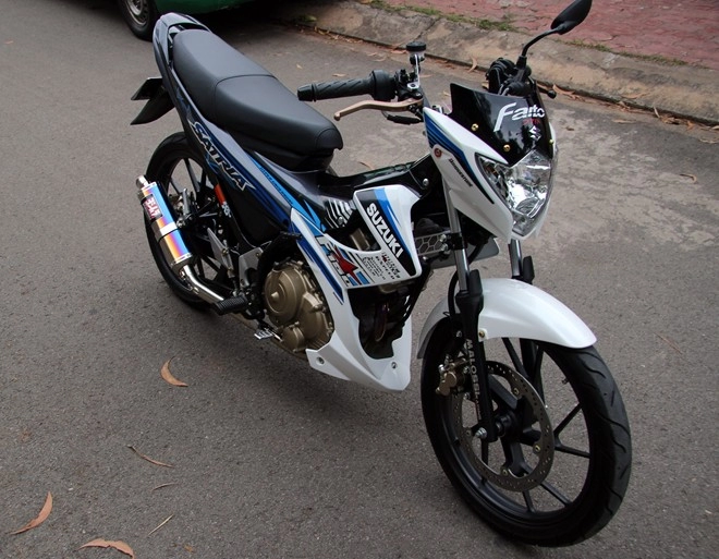 Suzuki raider độ thành satria f cực đẹp