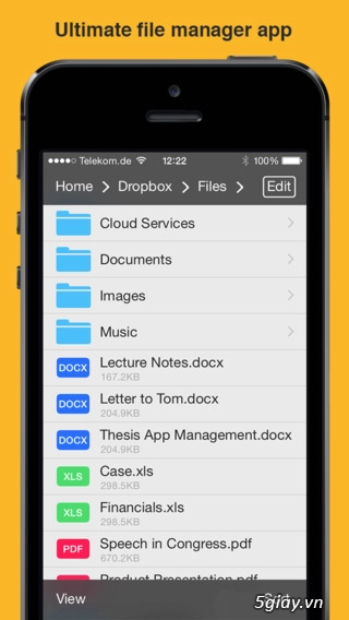 Ứng dụng quản lý file mạnh mẽ đang free trên app store