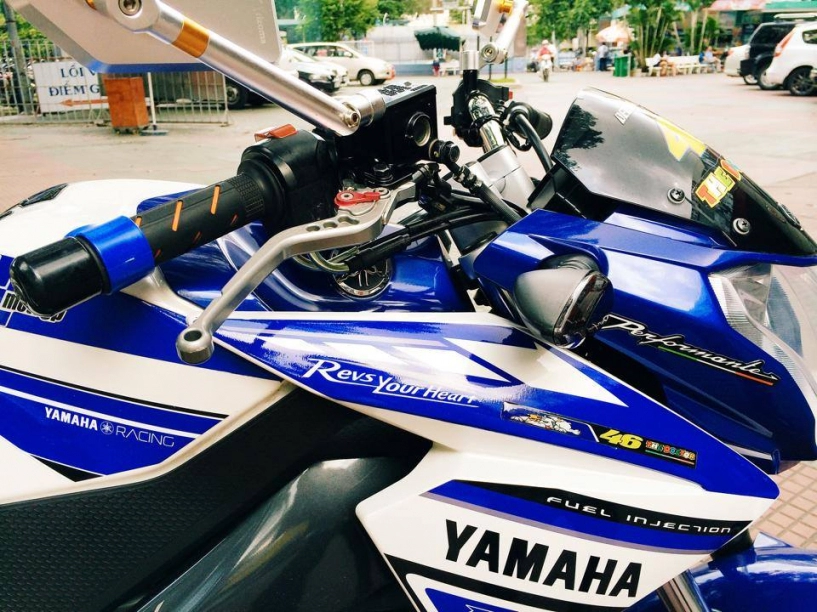 Yamaha fz150i xanh gp độ đẹp với cặp mâm lạ