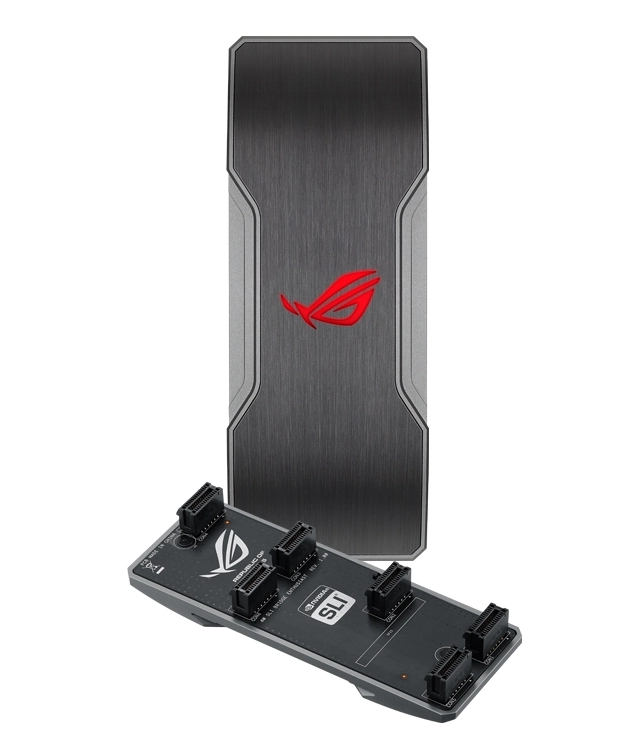 Cầu sli rog đặt biệt có đèn led của asus