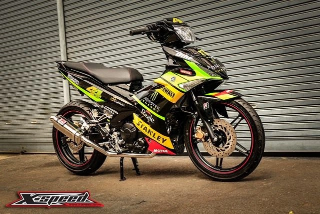 Ảnh thật tế exciter 150 độ tem monster tại bangkok motor show 2015