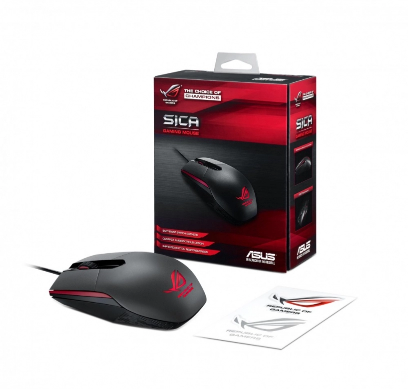 Asus rog sica được lên kệ cùng lót chuột whetstone