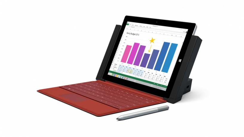 Microsoft ra mắt surface 3 chip atom chạy windows 81