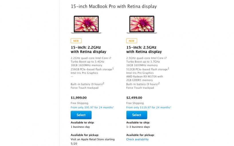 Apple chính thức ra mắt macbook pro 15 inch mới imac 27 inch retina