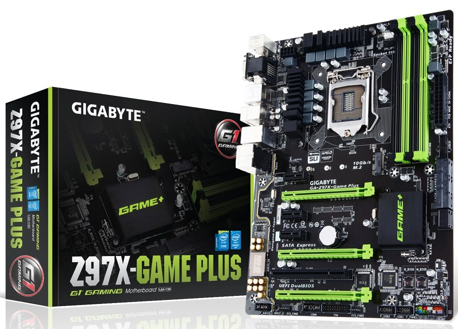 Gigabyte giới thiệu bo mạch chủ ga-z97x game plus mới với tông màu xanh lá nổi bật