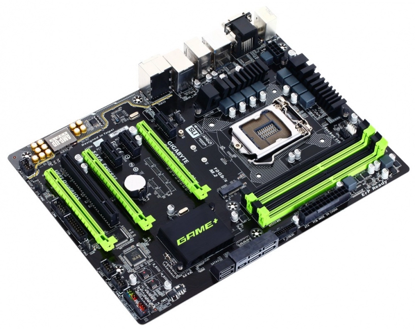 Gigabyte giới thiệu bo mạch chủ ga-z97x game plus mới với tông màu xanh lá nổi bật