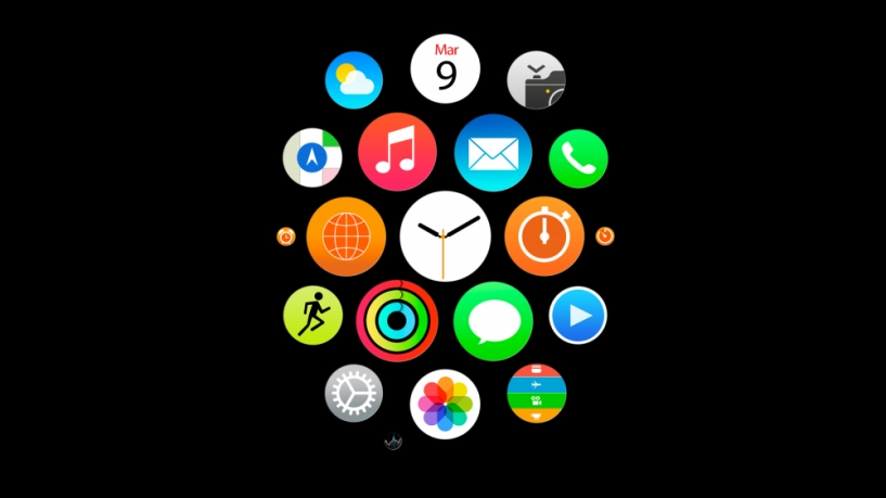 Hình nền chào đón ngày ra mắt apple watch