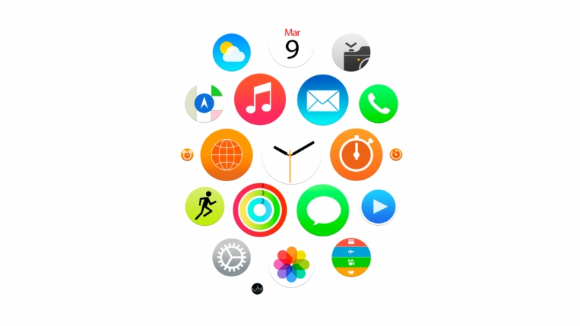 Hình nền chào đón ngày ra mắt apple watch