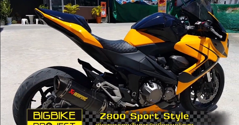 Kawasaki z800 độ sportbike với đèn pha vario độc đáo trên đất thái