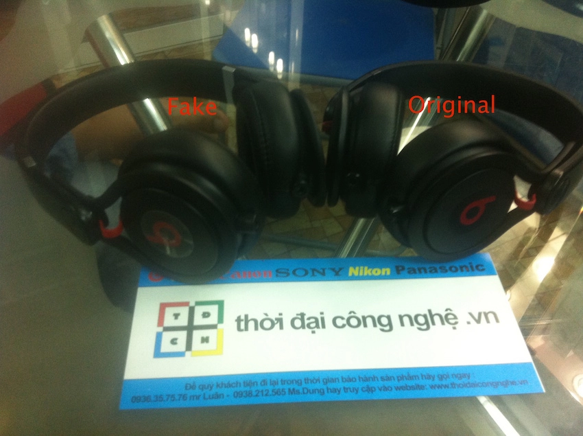 Phân biệt beats mixr black hàng fake và original