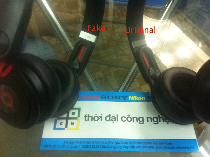 Phân biệt beats mixr black hàng fake và original