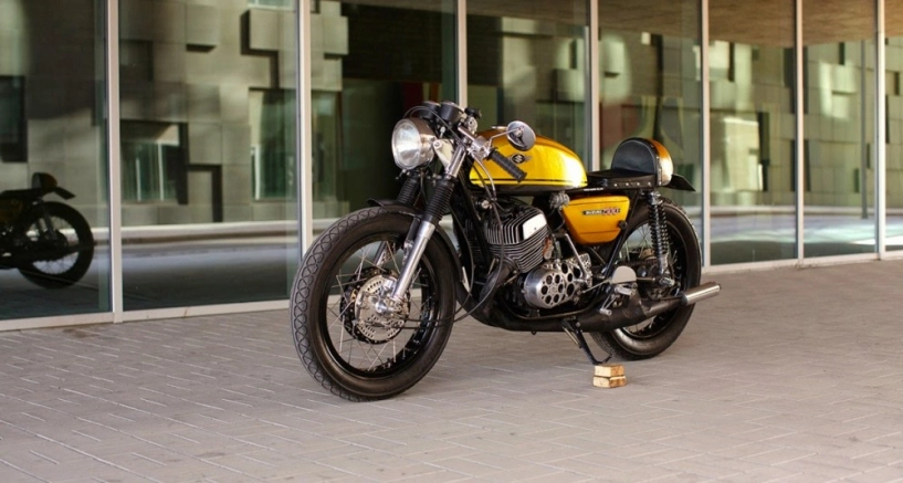 Suzuki t500 độ tinh quái với phong cách cafe racer